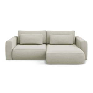 Béžová rozkladacia/s úložným priestorom rohová pohovka (pravý roh/s leňoškou) Kapua – Makamii vyobraziť