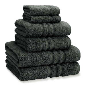 Tmavosivé froté bavlnené uteráky a osušky v súprave 6 ks Zero Twist – Catherine Lansfield vyobraziť