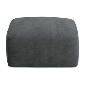 Tmavosivá ženilková podnožka Leila – Makamii vyobraziť