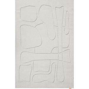 Svetlosivý vlnený koberec 133x190 cm Morphic – Agnella vyobraziť