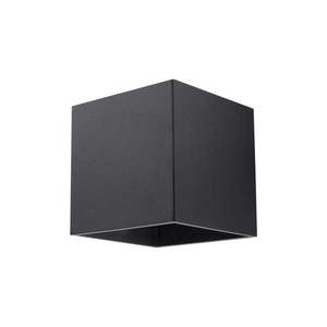 Čierne nástenné svietidlo Sollux Geo vyobraziť