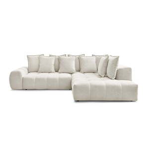 Biela ženilková rozkladacia/s úložným priestorom rohová pohovka (pravý roh/do L) Everest – Bobochic Paris vyobraziť