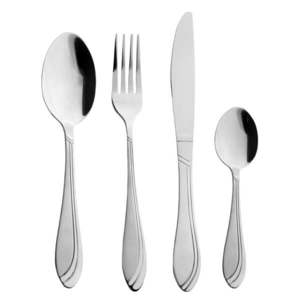 Antikoro príbor 24 ks v striebornej farbe Satin – Orion vyobraziť