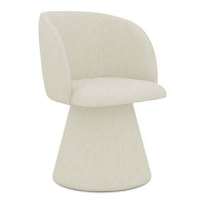 Krémovobiele čalúnené jedálenské kreslo Maia – Makamii vyobraziť