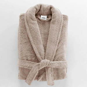 Svetlohnedý bavlnený župan veľkosť M Tendresse – douceur d'intérieur vyobraziť