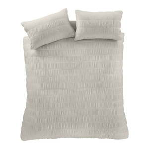Béžové krepové obliečky na dvojlôžko/predĺžené 230x220 cm Seersucker – Catherine Lansfield vyobraziť