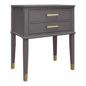 Tmavosivý nočný stolík Westerleigh – CosmoLiving by Cosmopolitan vyobraziť