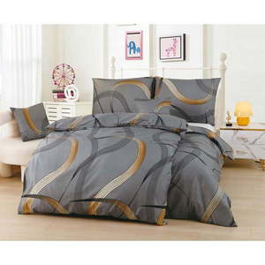 Sivé mikrosaténové obliečky na jednolôžko 140x200 cm v súprave 6 ks Charlie - My House vyobraziť