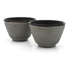 Sivé šálky v súprave 2 ks z liatiny 100 ml Jang – Bredemeijer vyobraziť