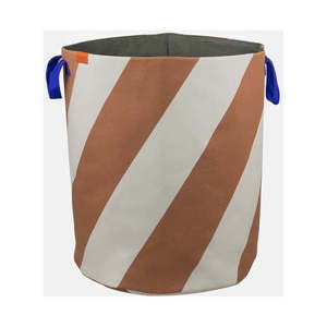 Látkový kôš na bielizeň v tehlovej farbe/krémový 5 l Diagonal – Mette Ditmer Denmark vyobraziť
