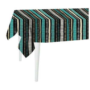 Čierny obrus Mike & Co. NEW YORK Jungle Stripes, 300 x 140 cm vyobraziť