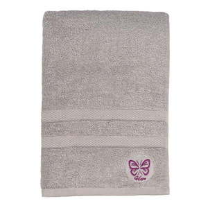 Sivá froté bavlnená osuška 70x140 cm Hope – Foutastic vyobraziť