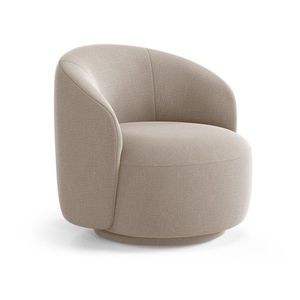 Svetlohnedé otočné ženilkové kreslo Letizia – Micadoni vyobraziť