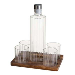 Súprava karafy a pohárov v prírodnej farbe 1 l Linea Duo – Casa Selección vyobraziť