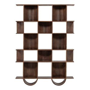 Tmavohnedá knižnica z mangového dreva 130x180x35 cm Sinne – WOOOD vyobraziť