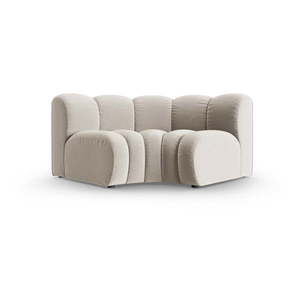 Krémový zamatový modul pohovky (variabilný roh) Lupine – Micadoni vyobraziť