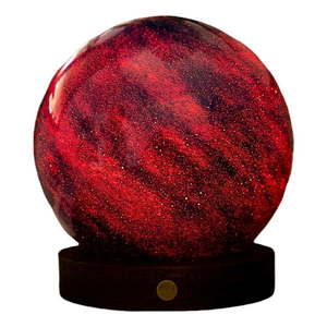 Tmavo prírodná svetelná dekorácia na USB ø 12 cm Galaxy Breeze – Gingko vyobraziť