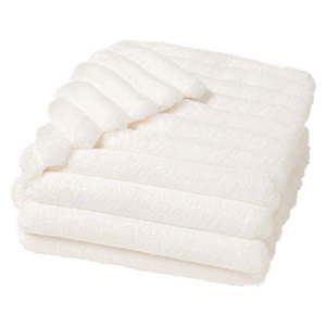 Krémová deka z mikroplyšu 180x220 cm Boudoir – douceur d'intérieur vyobraziť