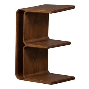 Odkladací stolík v dekore orecha 32x40 cm Frey – WOOOD vyobraziť