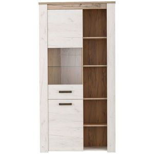 Ti'me VITRÍNA, farba strieborného duba, sivý dub, 99, 5/195/36, 5 cm vyobraziť