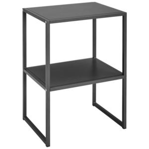 home24 PRÍRUČNÝ STOLÍK, tmavosivá vyobraziť