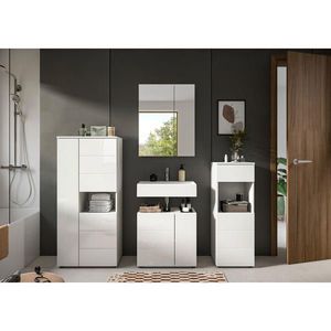 MID.YOU KÚPEĽŇA biela s vysokým leskom vyobraziť