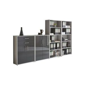 MID.YOU SKRINKA NA DOKUMENTY, sivá, antracitová s vysokým leskom, 337, 6/185, 6/33 cm vyobraziť