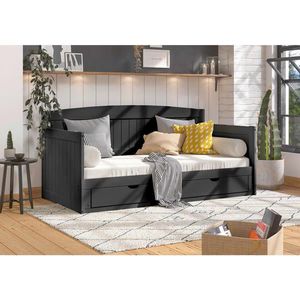 MID.YOU VÝSUVNÁ POSTEĽ, 90/200 cm čierna vyobraziť