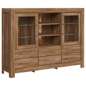 Welnova VITRÍNA, farba duba, 166/124, 5/42 cm vyobraziť