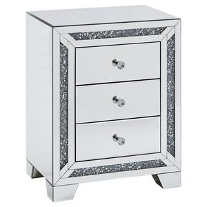 Xora NOČNÝ STOLÍK, strieborná, 50, 5/66/35 cm vyobraziť