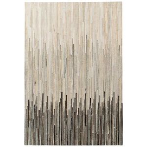 KOŽENÝ KOBEREC, 80/150 cm, krémová, čierna vyobraziť