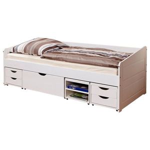 MID.YOU POSTEĽ S ÚLOŽNÝM PRIESTOROM, 90/200 cm biela vyobraziť