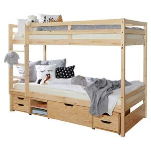 MID.YOU POSCHODOVÁ POSTEĽ, 90/200 cm farba borovice vyobraziť