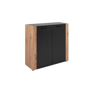 MID.YOU KOMODA, antracitová, dub artisan, 89/85/34, 5 cm vyobraziť