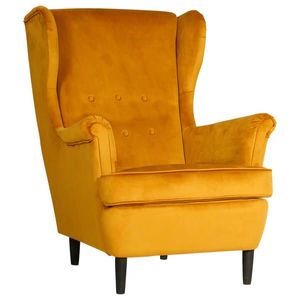 Niels Andersson KRESLO UŠIAK, drevo, textil, kartón, kompozitné drevo, žltá vyobraziť