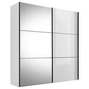 Moderano ŠAT. SKRIŇA S POSUV. DVERAMI, biela, 188/222/68 cm vyobraziť