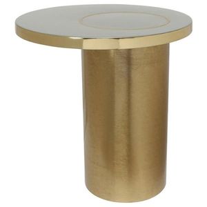 MID.YOU PRÍRUČNÝ STOLÍK, zlatá, bahenná hnedá vyobraziť
