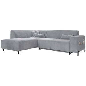 MID.YOU ROHOVÁ SEDACIA SÚPRAVA, textil, svetlosivá vyobraziť