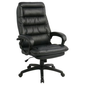 MID.YOU KANCELÁRSKE KRESLO, vzhľad kože, čierna vyobraziť