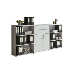 MID.YOU SKRINKA NA DOKUMENTY, sivá, biela, 253, 2/113, 6/33 cm vyobraziť