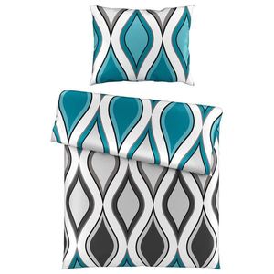 Esposa POSTEĽNÁ BIELIZEŇ, satén, modrá, 140/200 cm vyobraziť