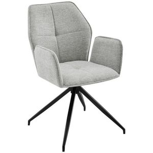 Carryhome STOLIČKA S PODRÚČKAMI, železo, tkaná textília, čierna, béžová vyobraziť