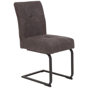 Carryhome STOLIČKA S PRUŽNÝM PODNOŽÍM, mikrovlákno, tmavosivá vyobraziť