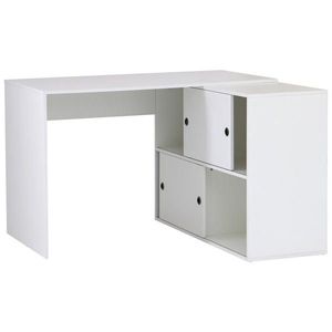 MID.YOU ROHOVÝ PÍSACÍ STÔL, biela, 120/78/107 cm vyobraziť