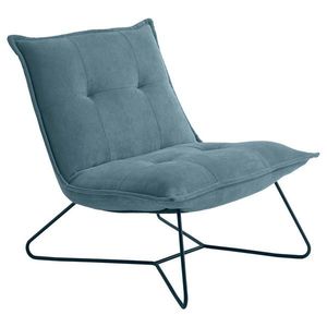 MID.YOU KRESLO, kov, textil, modrá vyobraziť