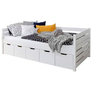 MID.YOU POSTEĽ S ÚLOŽNÝM PRIESTOROM, 100/200 cm biela vyobraziť