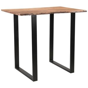 Linea Natura BAROVÝ STÔL, akácia, čierna, farba akácie, 120/80/105 cm vyobraziť