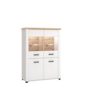 Landscape VITRÍNA, biela, dub artisan, 103, 5/143/41 cm vyobraziť