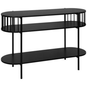 Xora KONZOLOVÝ STOLÍK, čierna, kov, kompozitné drevo, 110/39/76 cm vyobraziť