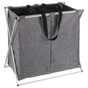 KÔŠ NA BIELIZEŇ, sivá, hliníková vyobraziť